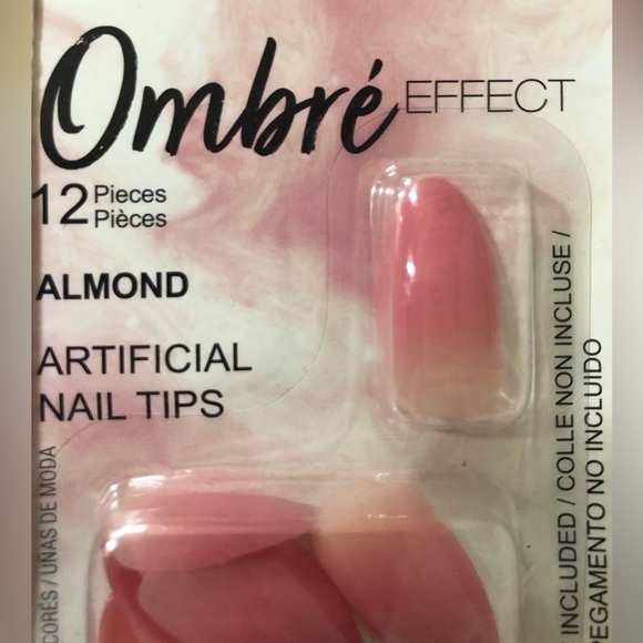5pc almond shape ombre color effect press on nail extensions & nail glue FREE - Picture 2 of 9
